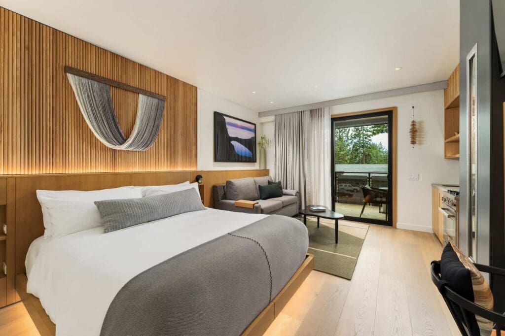 Modern hotel suite at Desolation Hotel in South Lake Tahoe