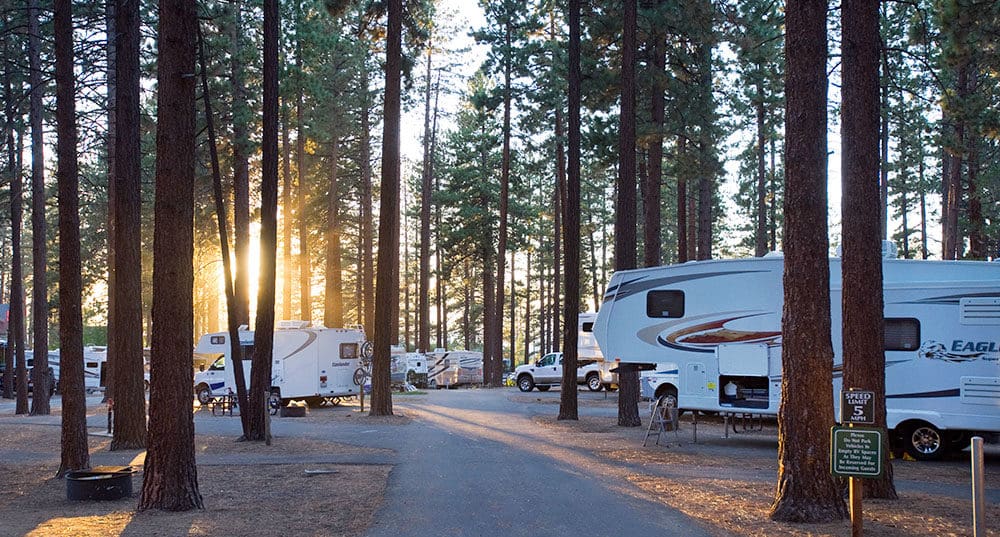 Zephyr Cove Campground Lake Tahoe
