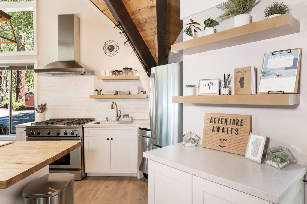 Kitchen in Lake Tahoe incline Village cabin rental on airbnb