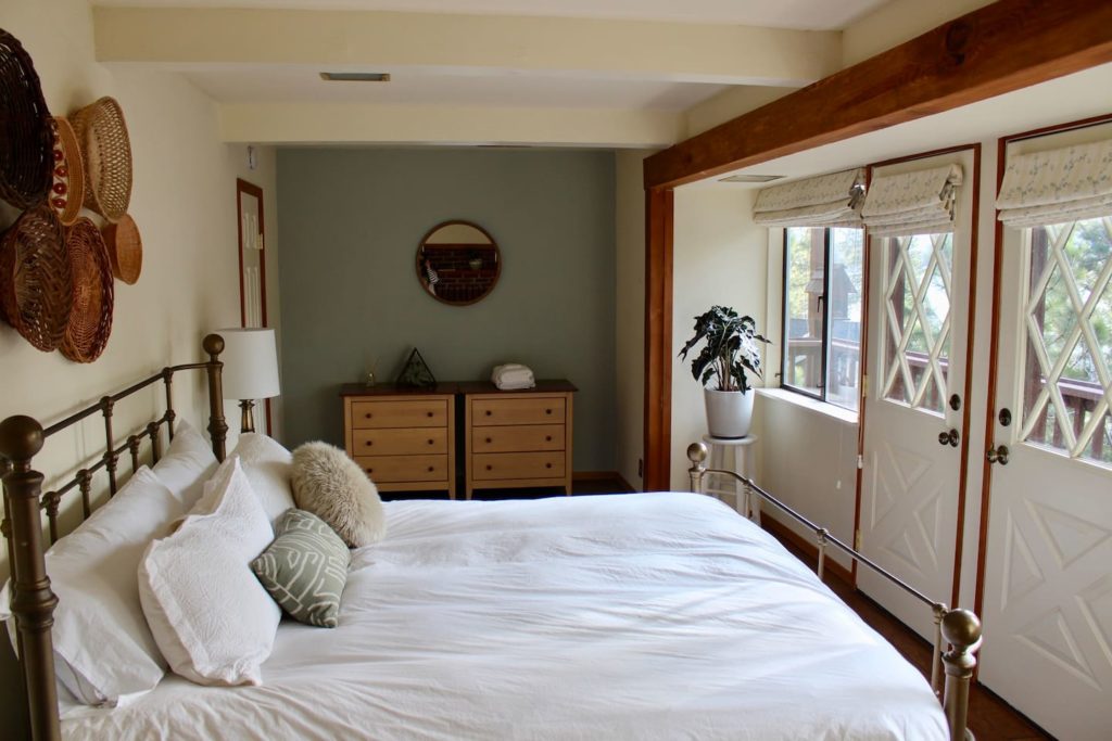 Comfortable bedroom with a beautiful deck in Zephyr Cove