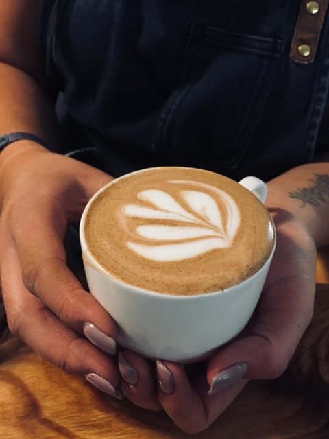Latte art at Revive Coffee and Wine in Lake Tahoe