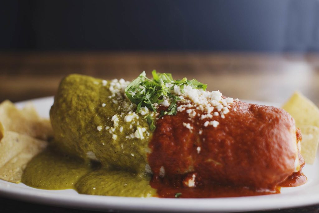 Wet burrito at Azul LAtin Kitchen in lake Tahoe