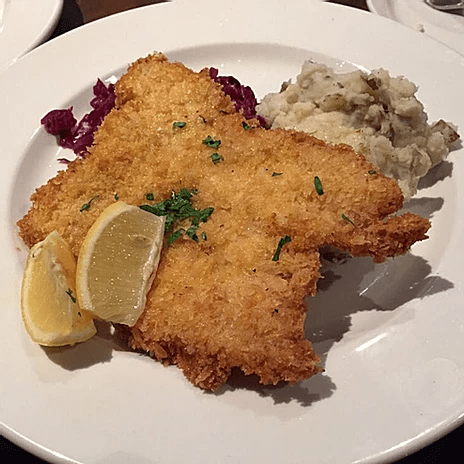 Pork Schnitzel at Himmel Haus Lake Tahoe