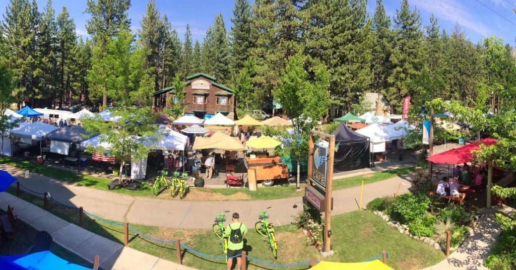 Ski Run Farmers Market aerial view