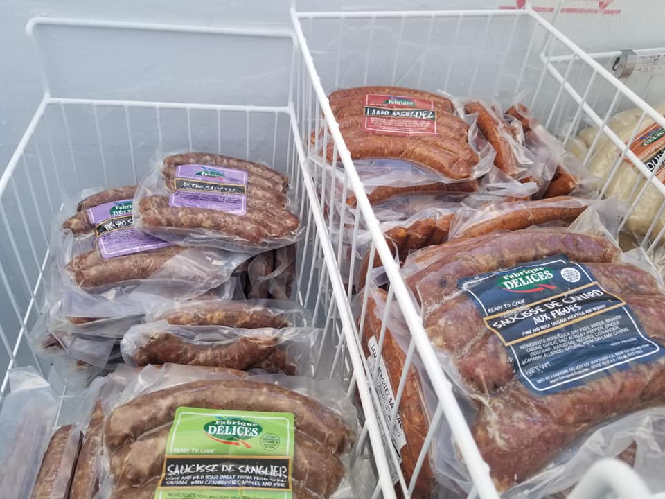 Artisan sausage display