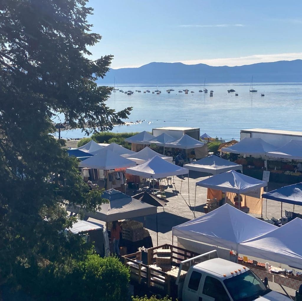 Event at commons beach in Tahoe City