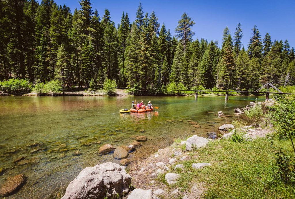 River rafting on the truckee river