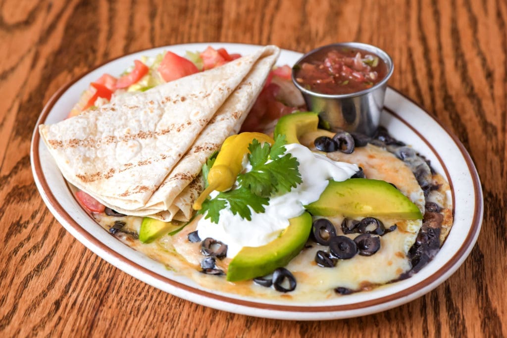 huevos rancheros at fire sign cafe in tahoe city