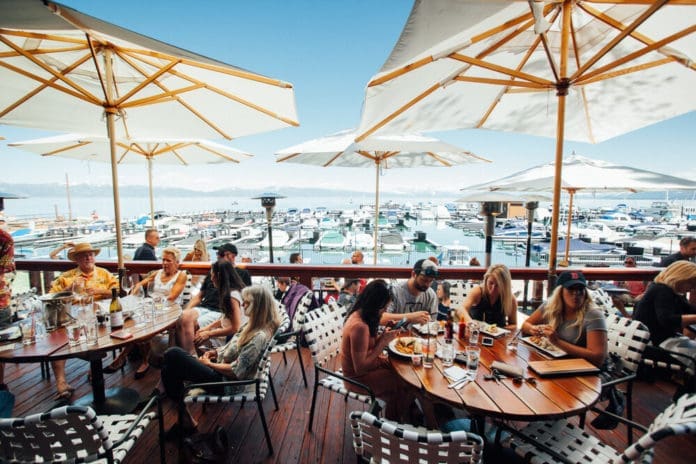 patio overlooking lake tahoe at jakes on the lake