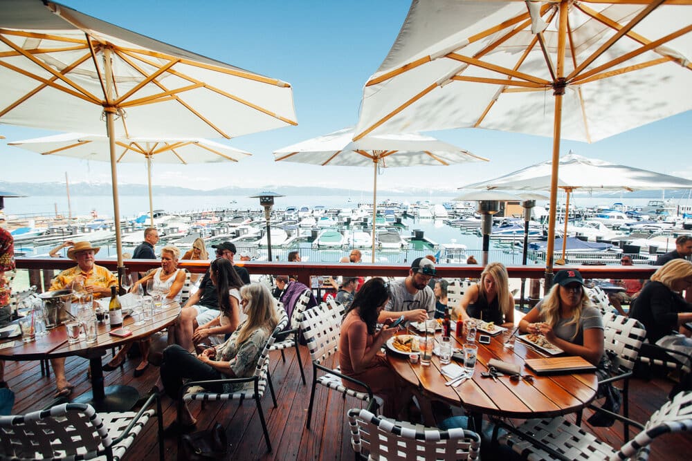 patio overlooking lake tahoe at jakes on the lake