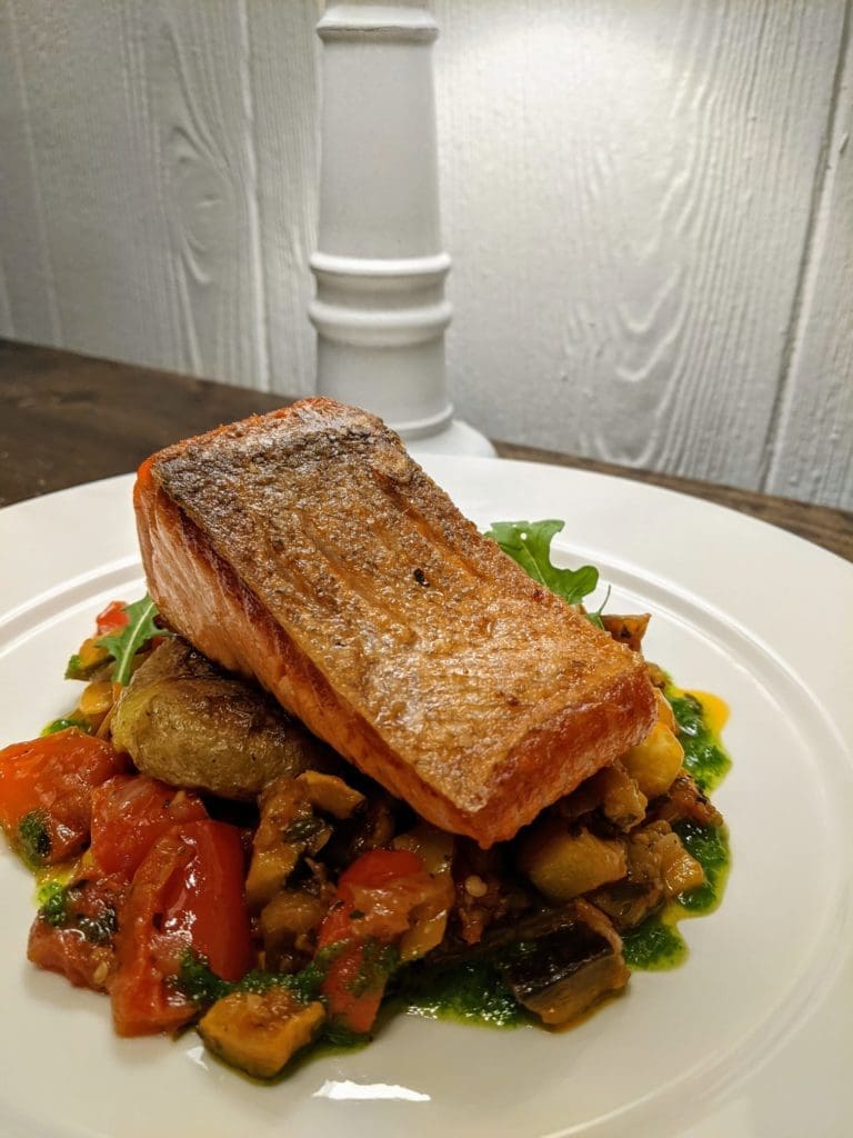 salmon at spoon in tahoe city