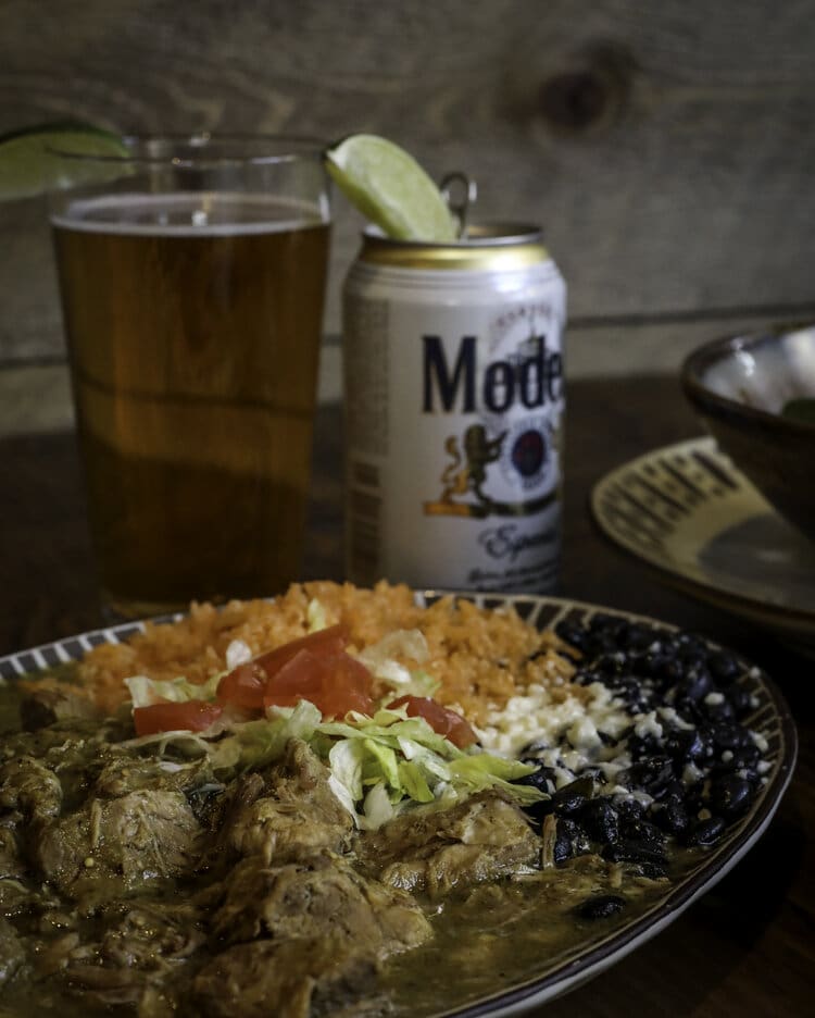 chile verde plate at tremigo in olympic valley