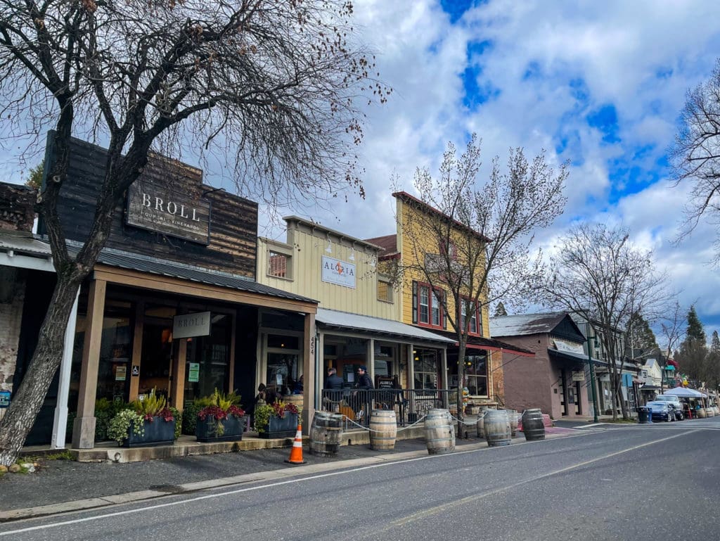 Downtown Murphys California
