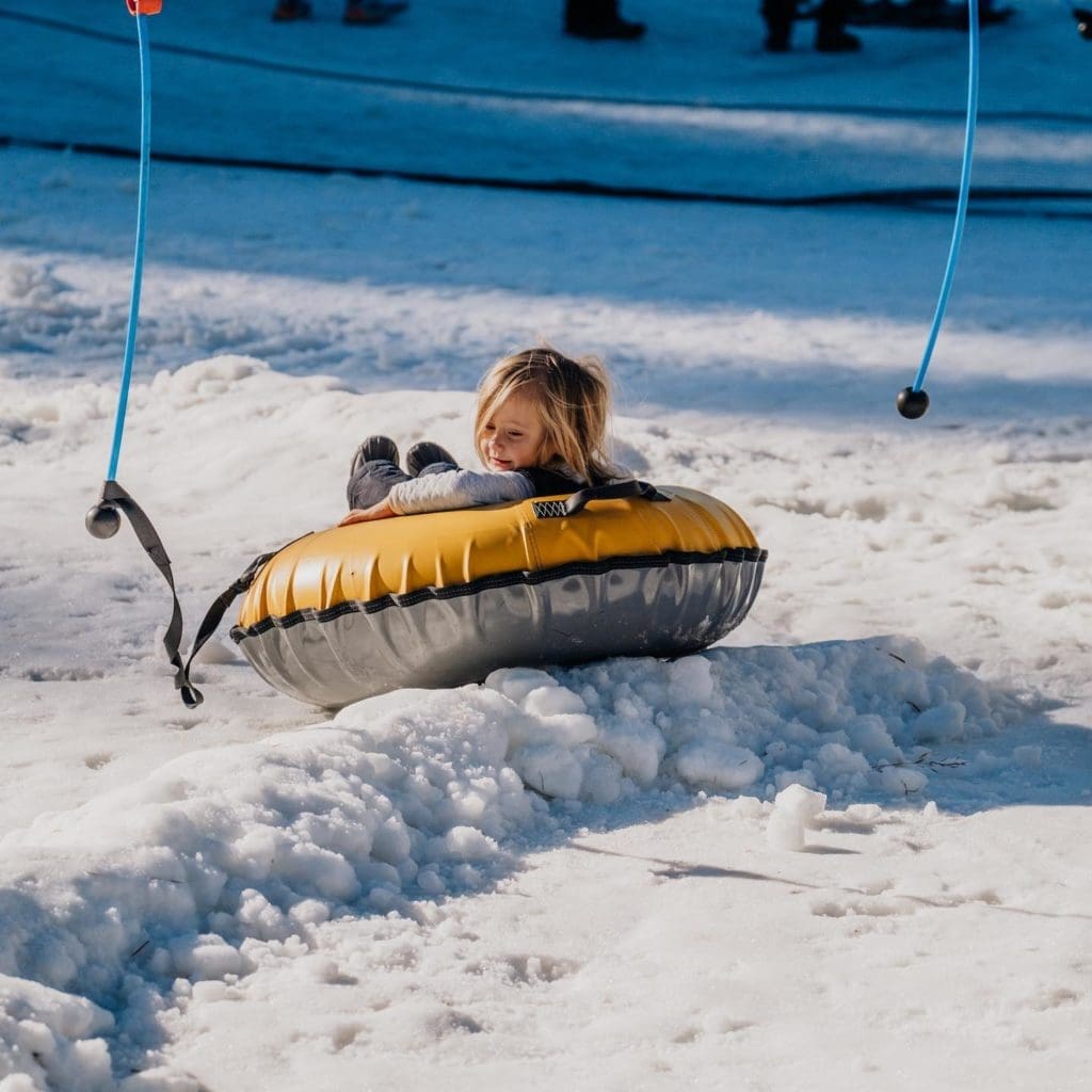 Soda Springs snow tubing magic carpet