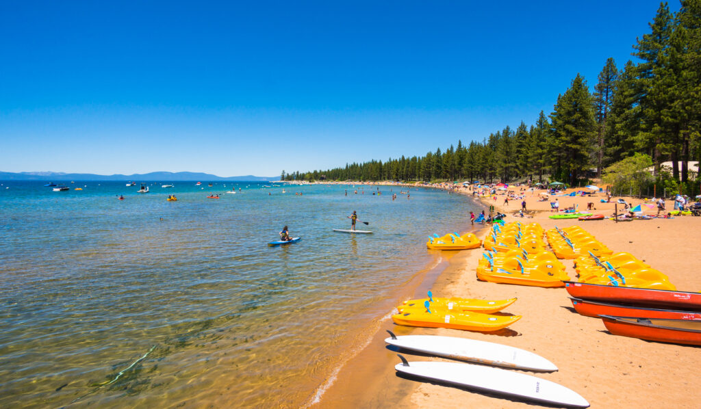 South Lake Tahoe beach